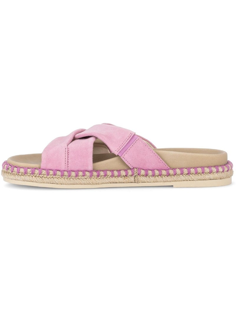 Mules  en nubuck Rose - Kiabi