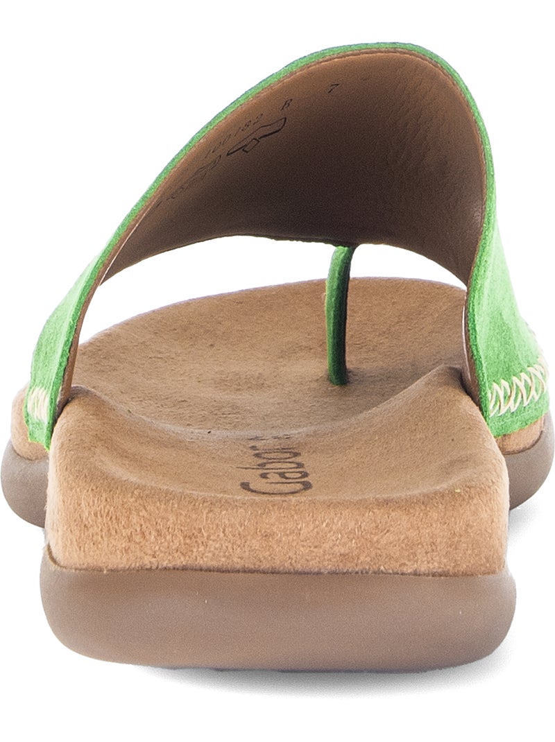 Mules  en nubuck Vert - Kiabi