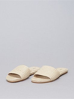 Mules en paille - Kiabi