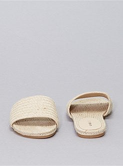 Mules en paille - Kiabi