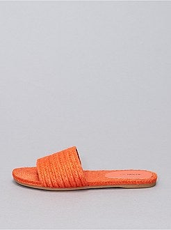 Mules en paille - Kiabi