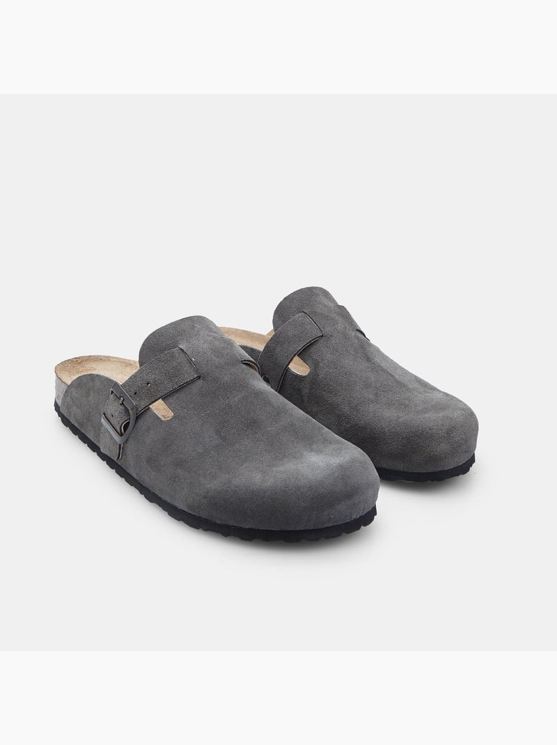Mules en Suède BATA Gris - Kiabi