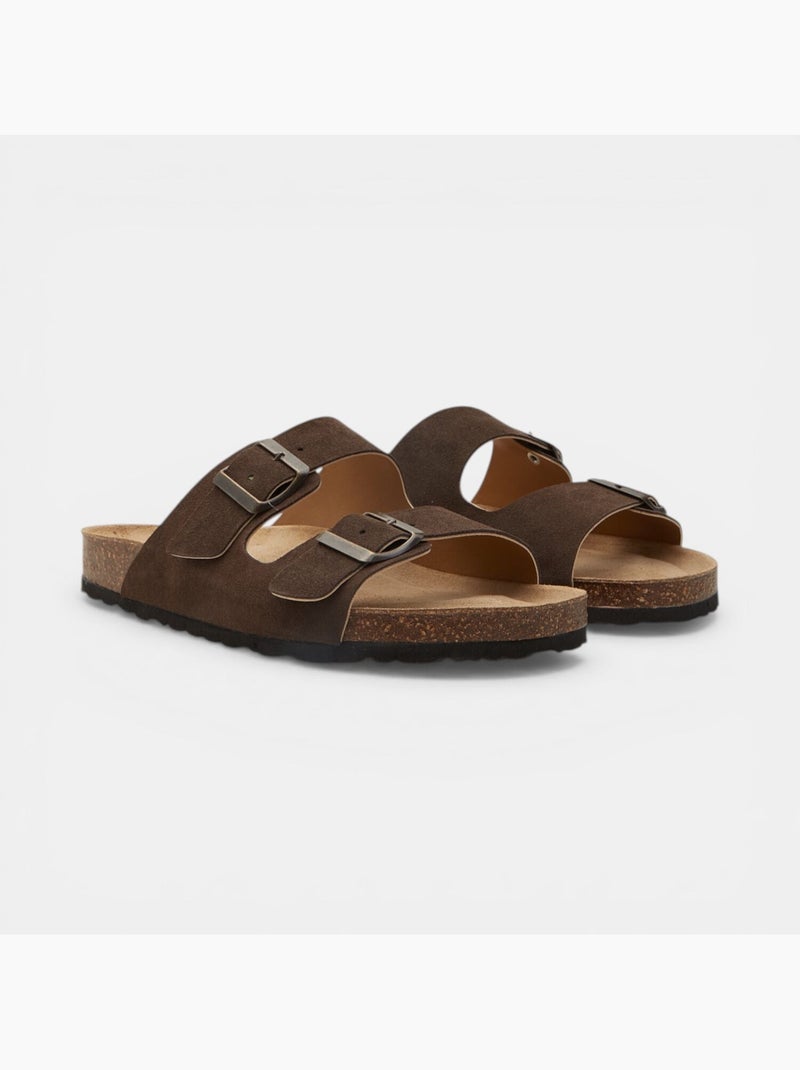 Mules en Suède BATA Marron - Kiabi