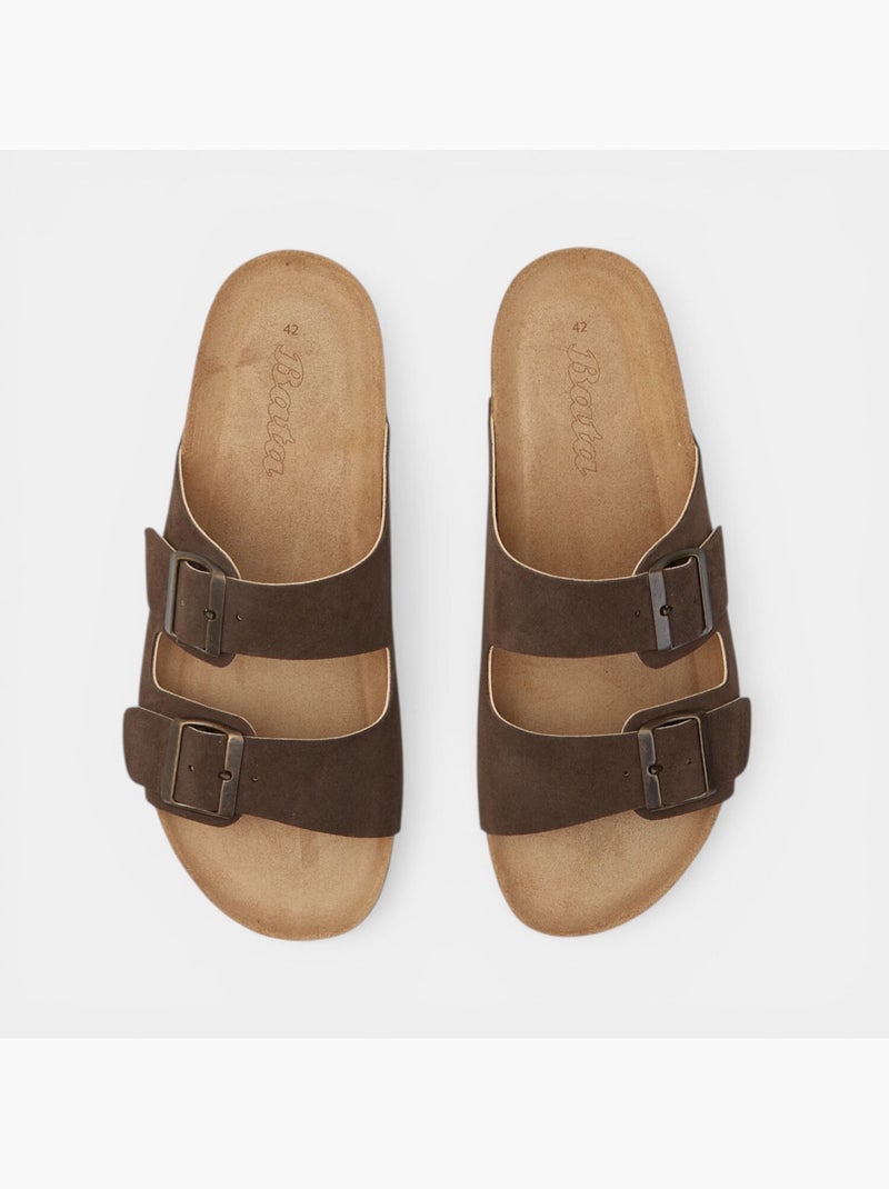 Mules en Suède BATA Marron - Kiabi