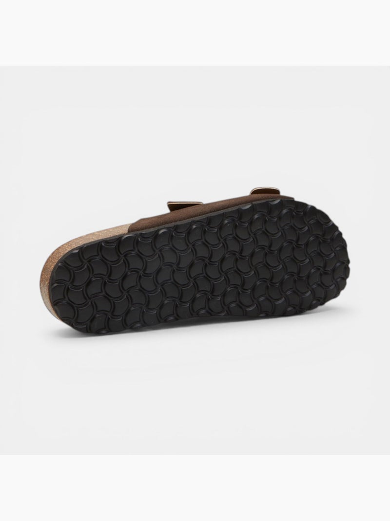 Mules en Suède BATA Marron - Kiabi