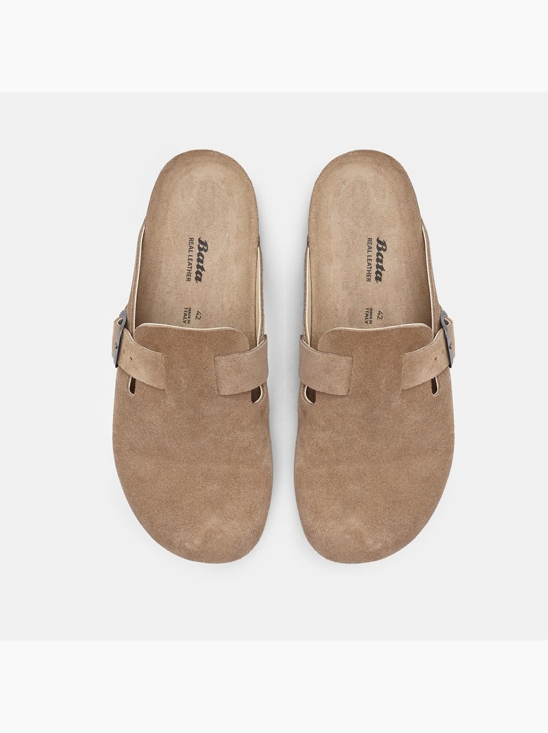 Mules en Suède BATA Marron - Kiabi