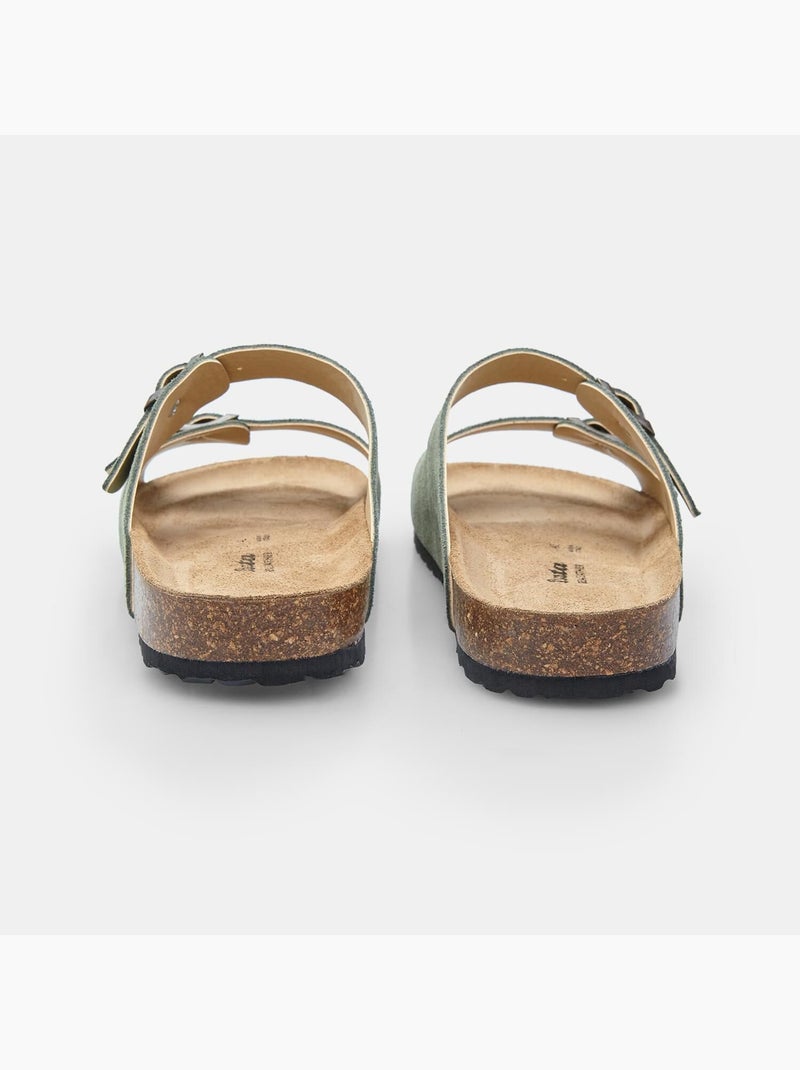 Mules en Suède BATA Vert - Kiabi