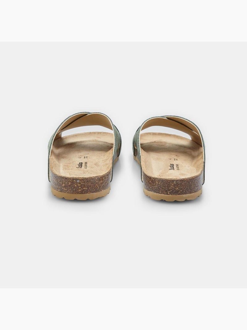 Mules en Suède pour Homme BATA Vert - Kiabi