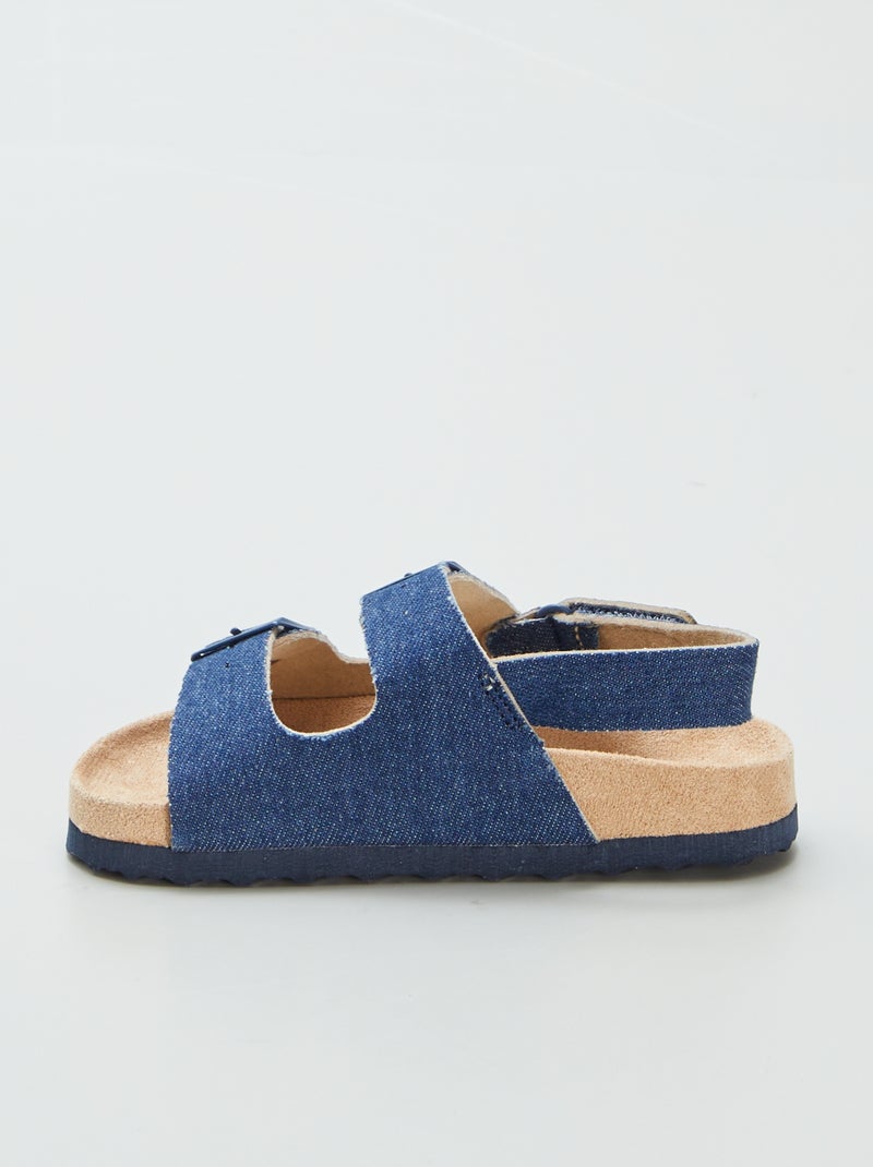 Mules en suédine Bleu - Kiabi