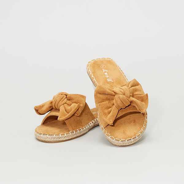 mules camel femme