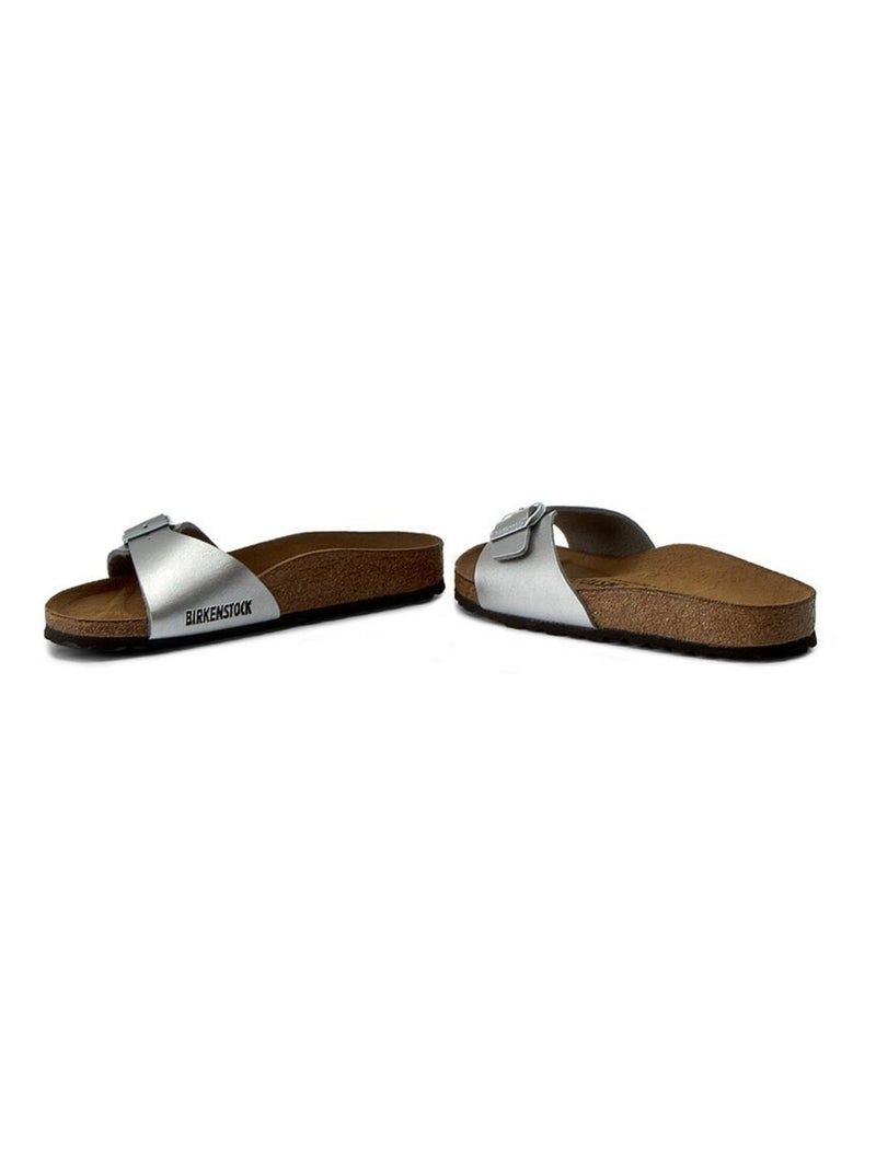 Mules en Synthétique Birkenstock Argent - Kiabi