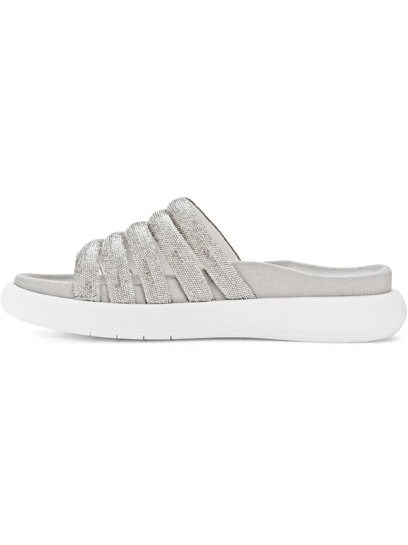 Mules  en textile Blanc - Kiabi
