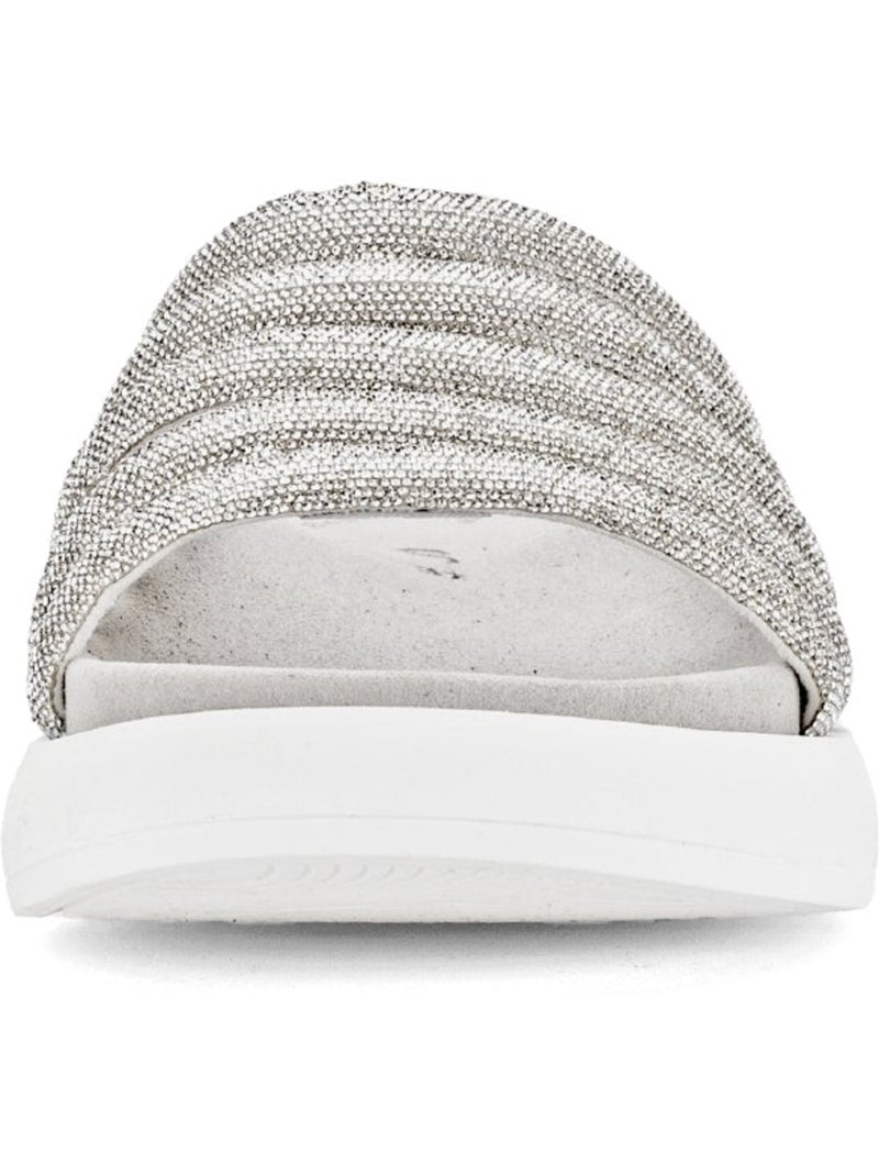 Mules  en textile Blanc - Kiabi