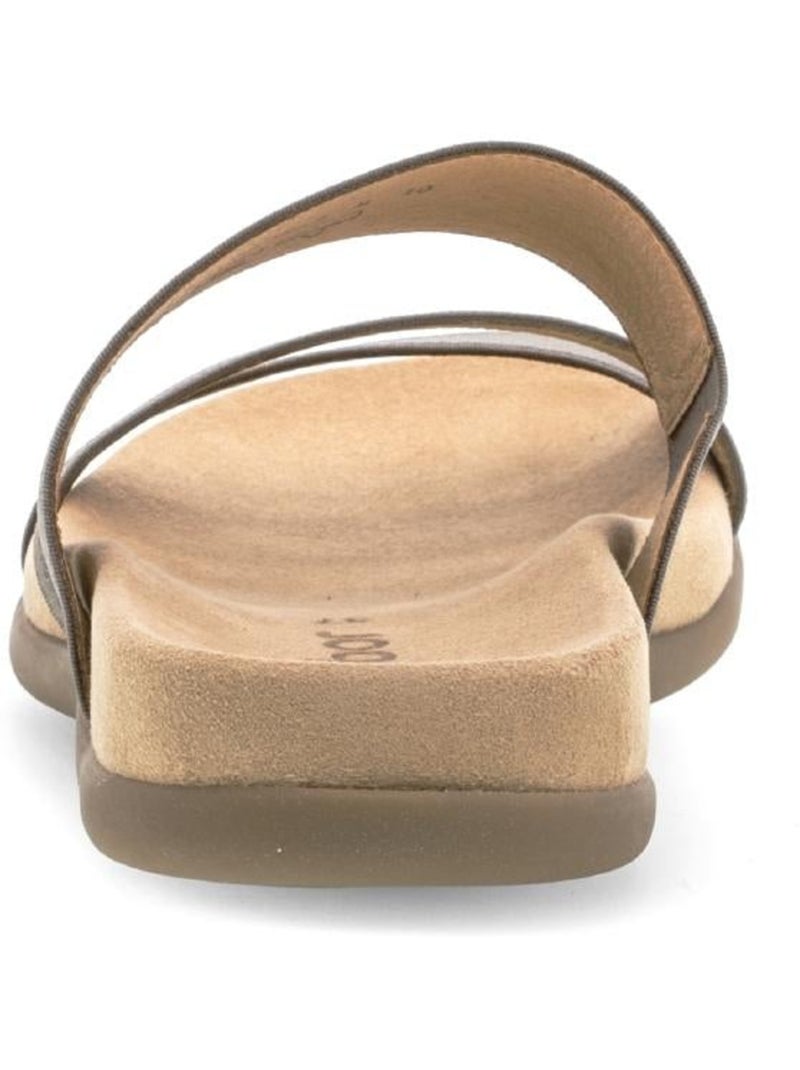 Mules  en textile Marron - Kiabi
