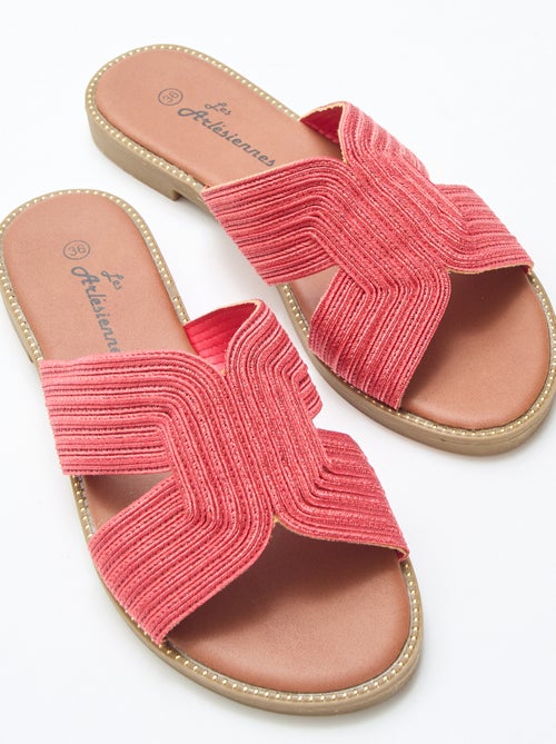 Mules en textile - Kiabi