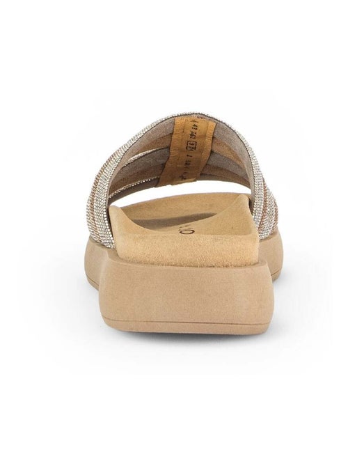 Mules  en textile strass - Kiabi