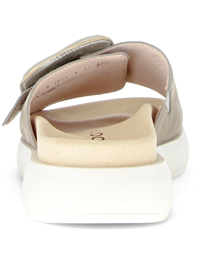 Mules  en velours Vert - Kiabi