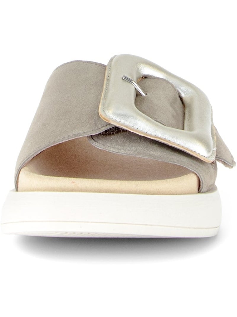Mules  en velours Vert - Kiabi