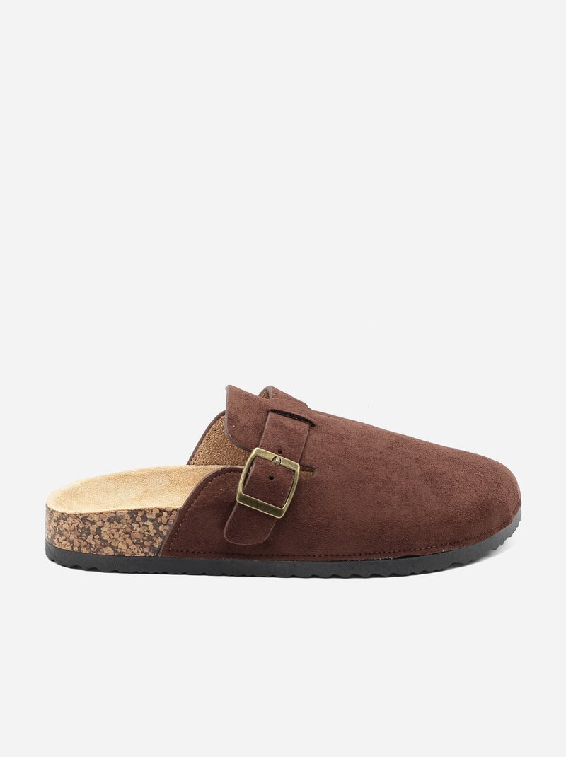 Mules ? enfiler Marron - Kiabi