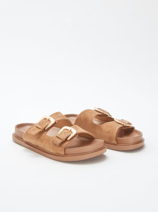 Mules épaisses double bride