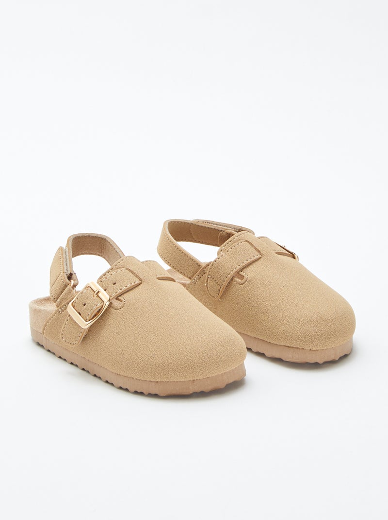 Mules esprit sabot Beige - Kiabi