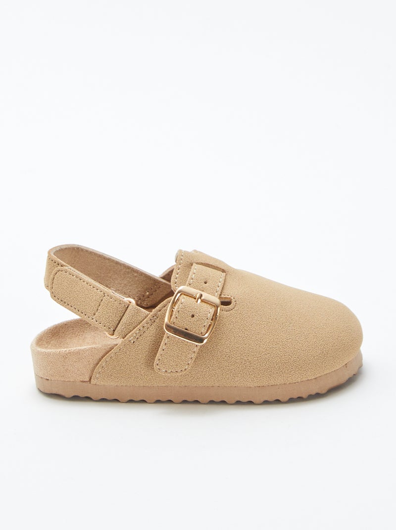 Mules esprit sabot Beige - Kiabi
