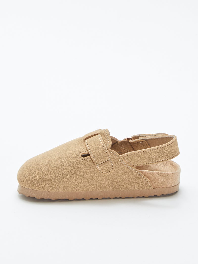 Mules esprit sabot Beige - Kiabi