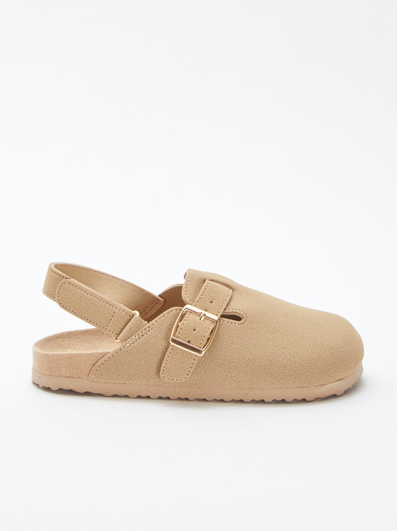 Mules esprit sabots beige - Kiabi