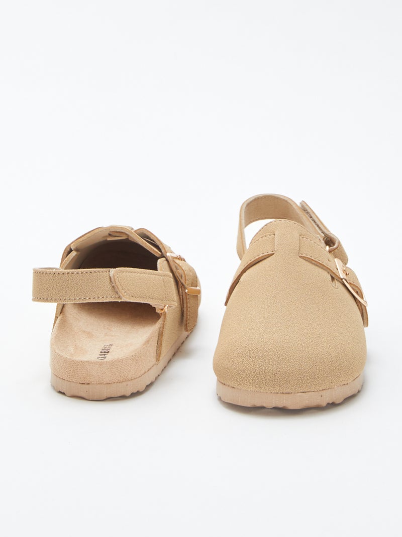 Mules esprit sabots beige - Kiabi