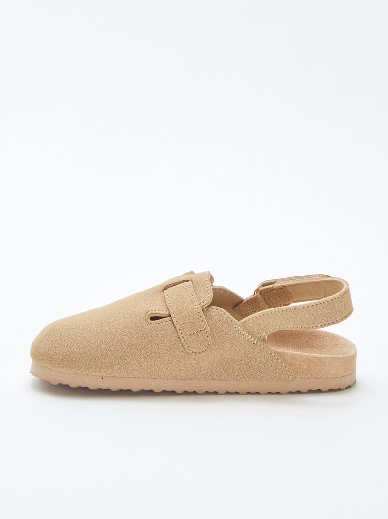 Mules esprit sabots beige - Kiabi