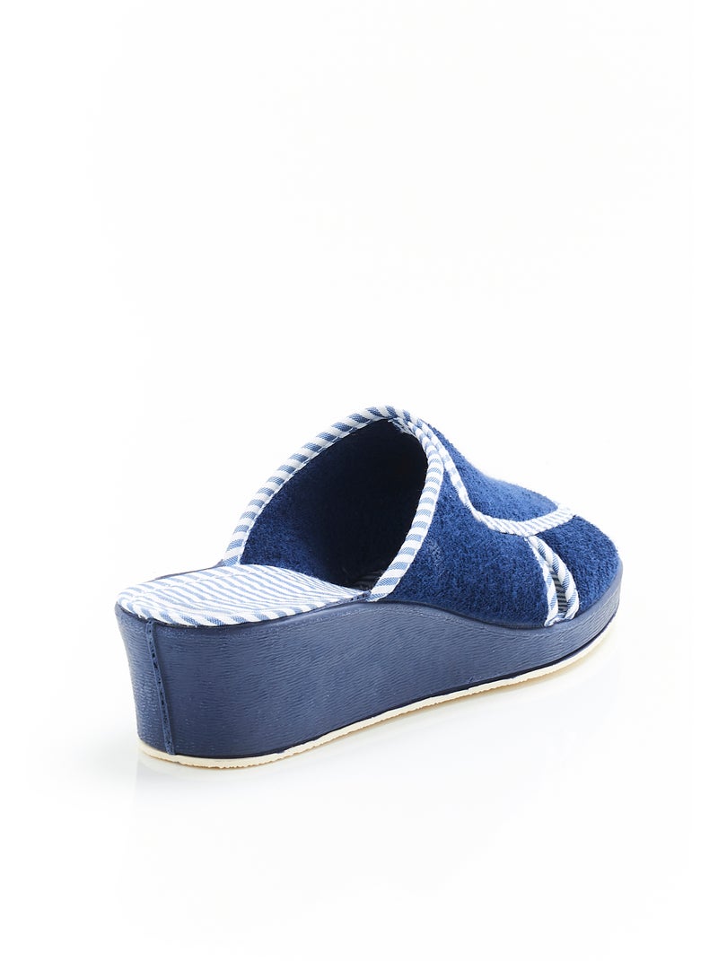 Mules fantaisie - Damart Bleu - Kiabi