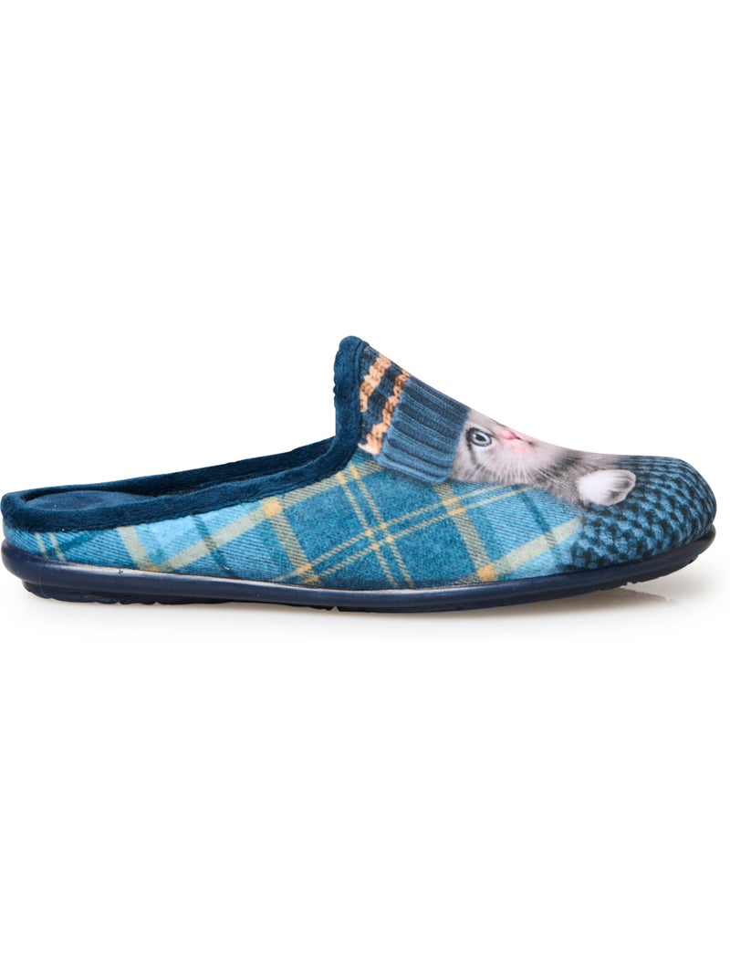 Mules fantaisie à motif - PEDICONFORT Bleu Multicolore - Kiabi