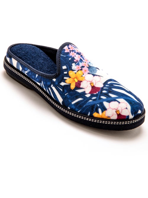 Mules fantaisie coton et éponge - PEDICONFORT - Kiabi
