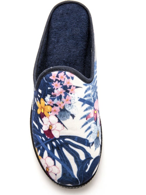 Mules fantaisie coton et éponge - PEDICONFORT - Kiabi