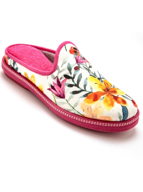 Mules fantaisie coton et éponge - PEDICONFORT - Kiabi