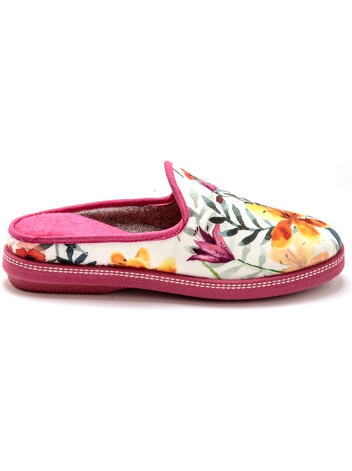 Mules fantaisie coton et éponge - PEDICONFORT - Kiabi