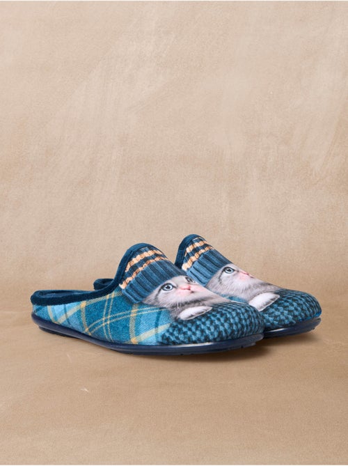 Mules fantaisie motif chat ou chien - PEDICONFORT - Kiabi