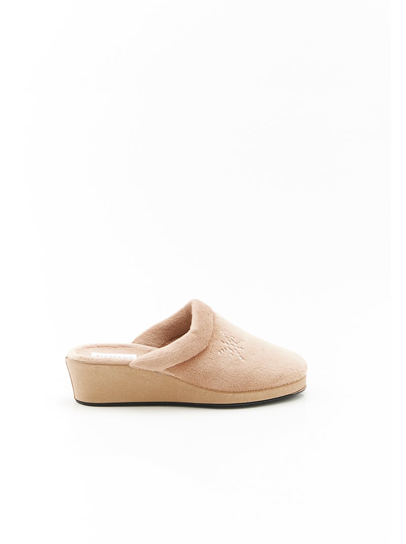 Mules fantaisie strassée - Damart Marron - Kiabi