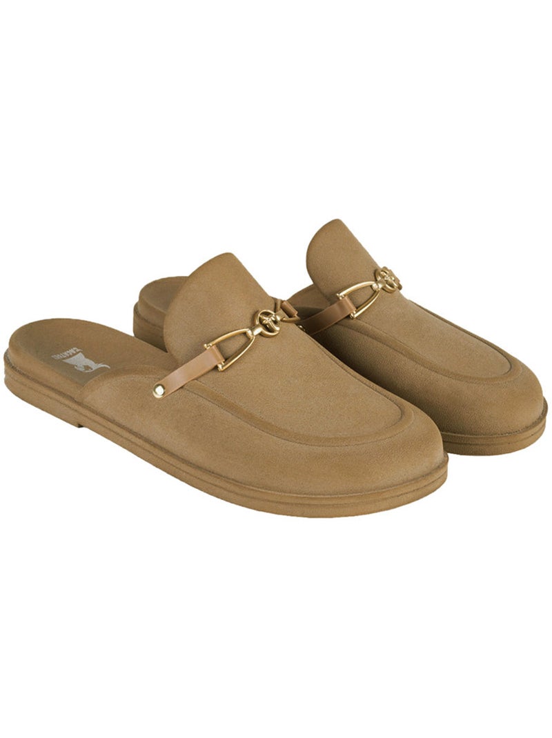 Mules Femme CAMPOS Camel vintage - Kiabi