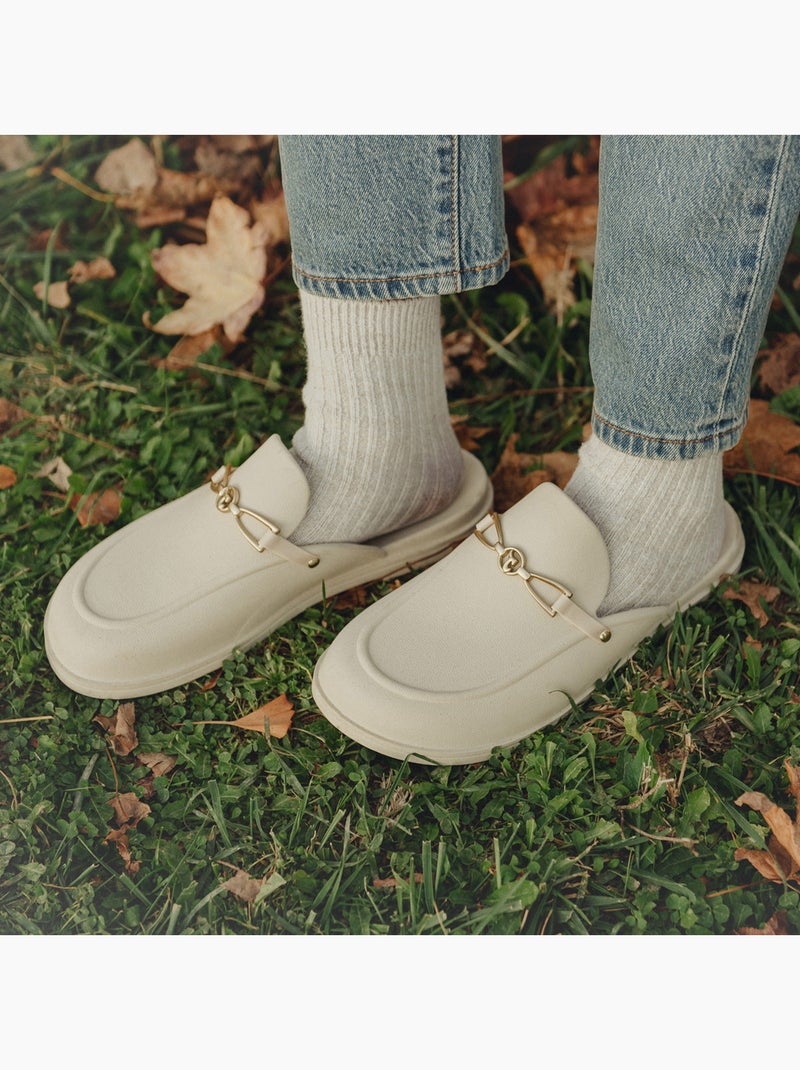 Mules Femme CAMPOS Craie - Kiabi