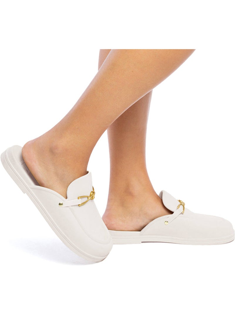 Mules Femme CAMPOS Craie - Kiabi