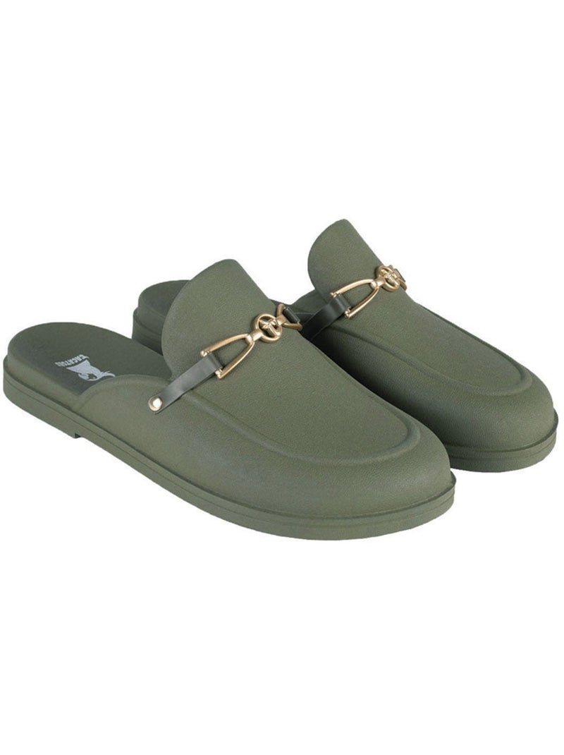 Mules Femme CAMPOS Kaki foncé - Kiabi