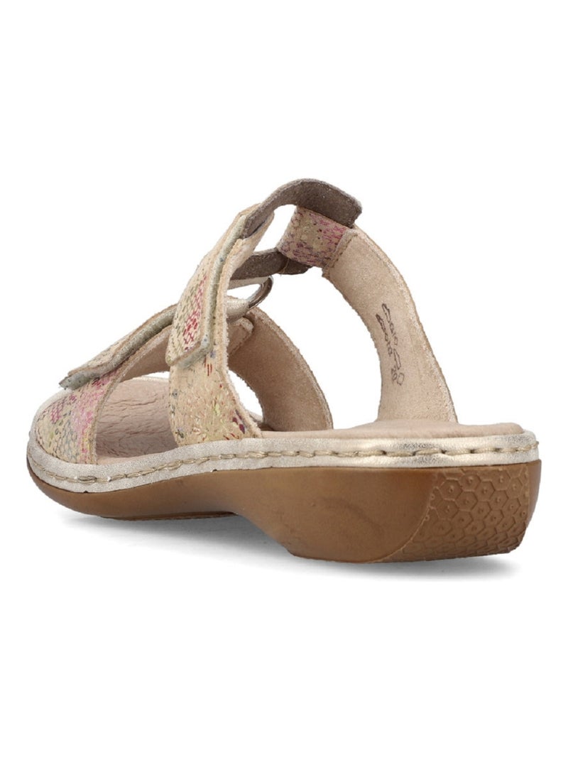 Mules Femme Rieker Beige - Kiabi