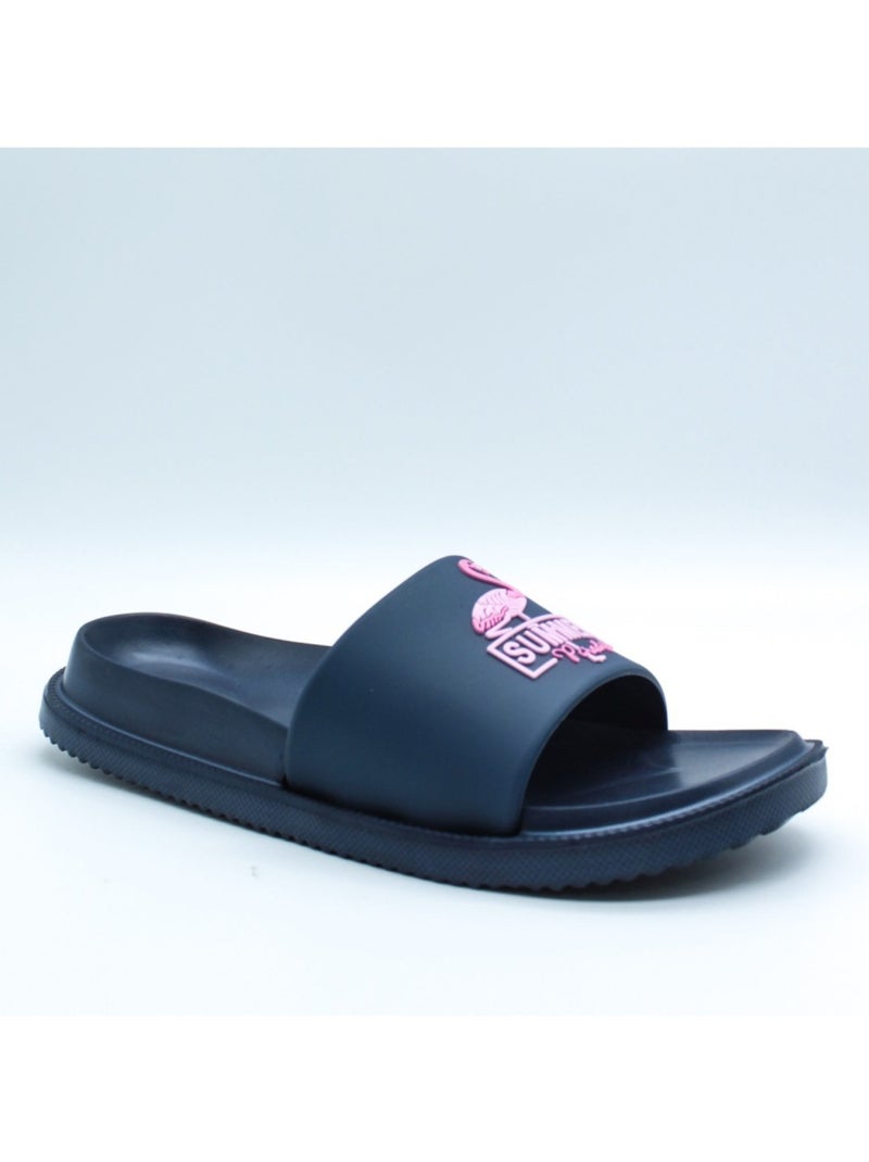 Mules flamingo Kebello Bleu marine - Kiabi