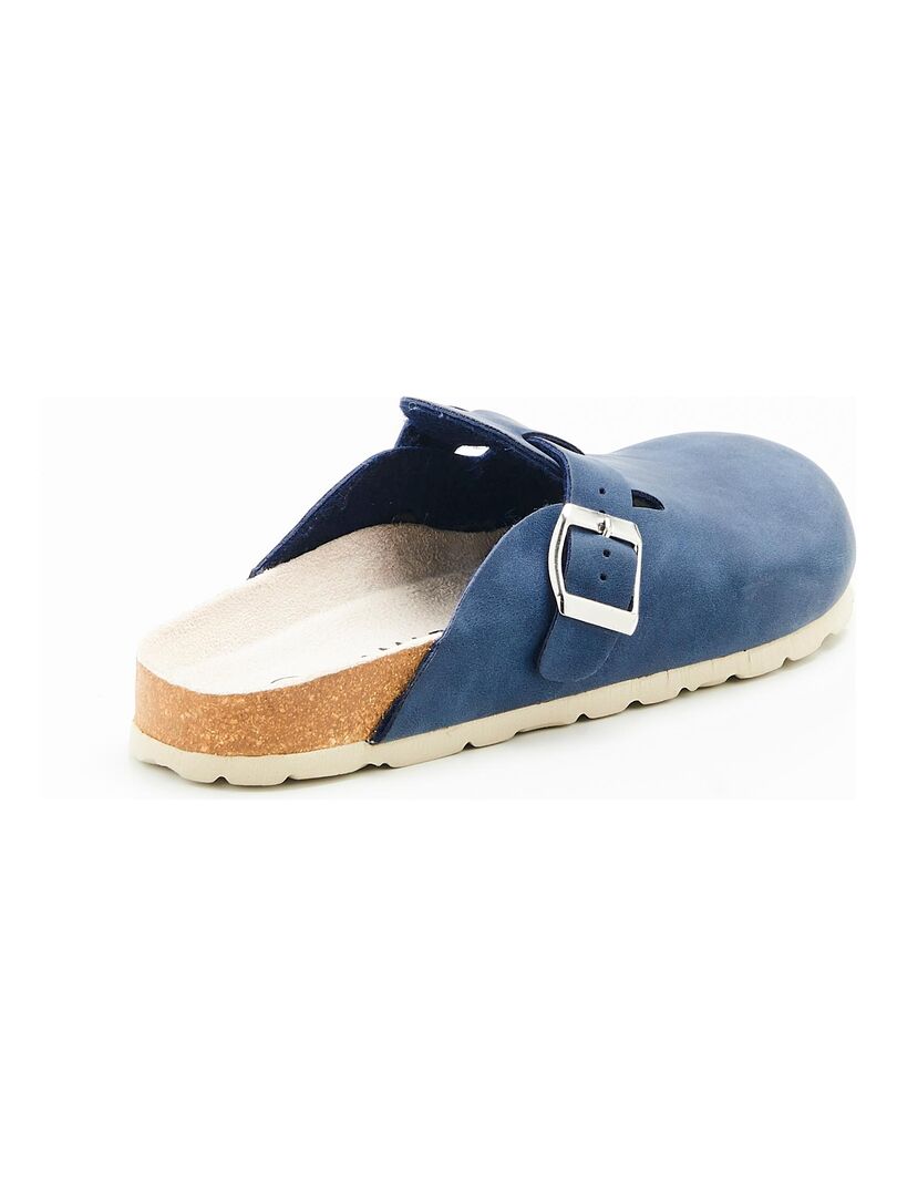 Damart Mules Da Uomo In Velluto Blu Navy - Comfort Morbido Per La Casa - 2
