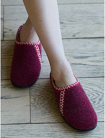 Mules fourrées fantaisie