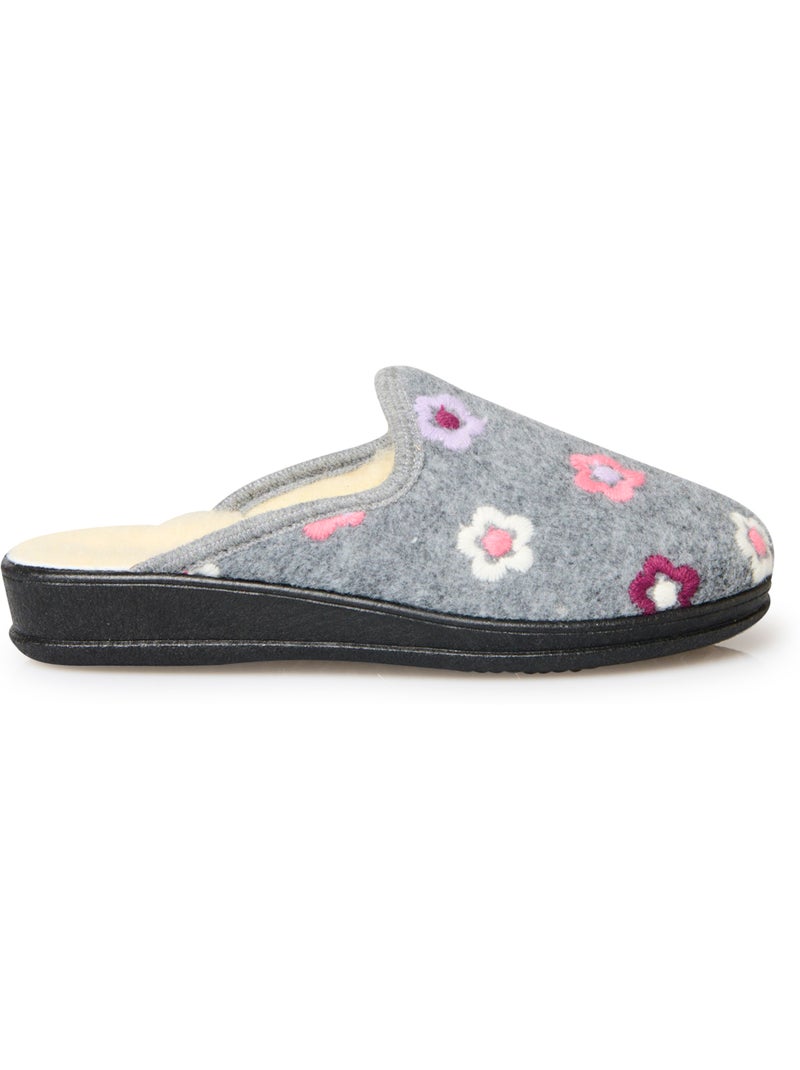Mules fourrées laine - PEDICONFORT Gris clair - Kiabi