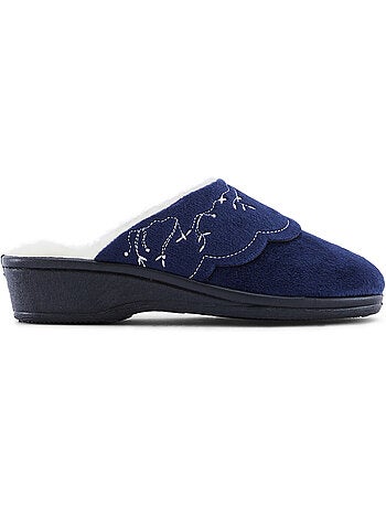 Mules fourrées laine femme - PEDICONFORT