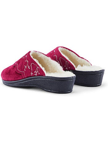 Mules fourrées laine femme - PEDICONFORT