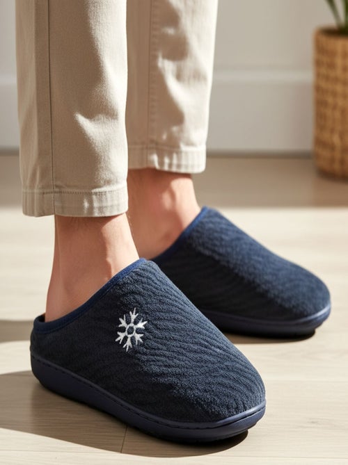 Mules homme hiver fourrées NU10927 - Kiabi Mules homme hiver fourrées NU10927 - Kiabi